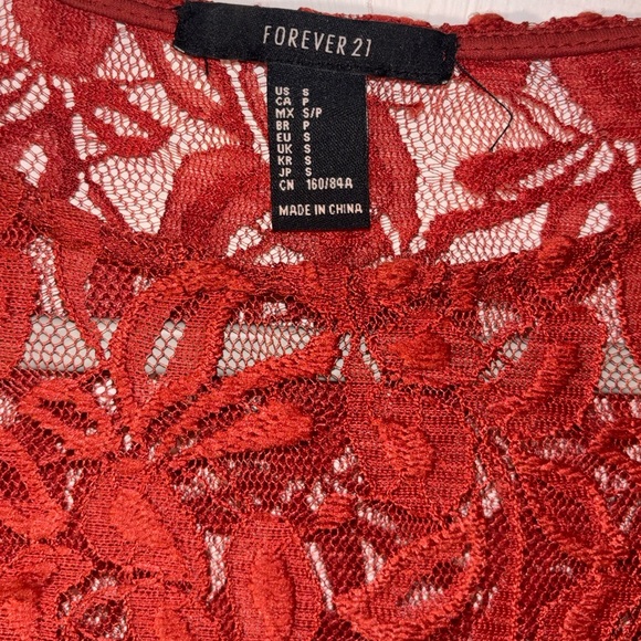 Rust Lace Dress - Picture 7 of 7